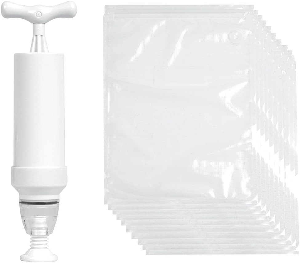 Sous-Vide Garer Sous-Vide Garen Set 10 Beutel, Handpumpe, und Verschlüsse