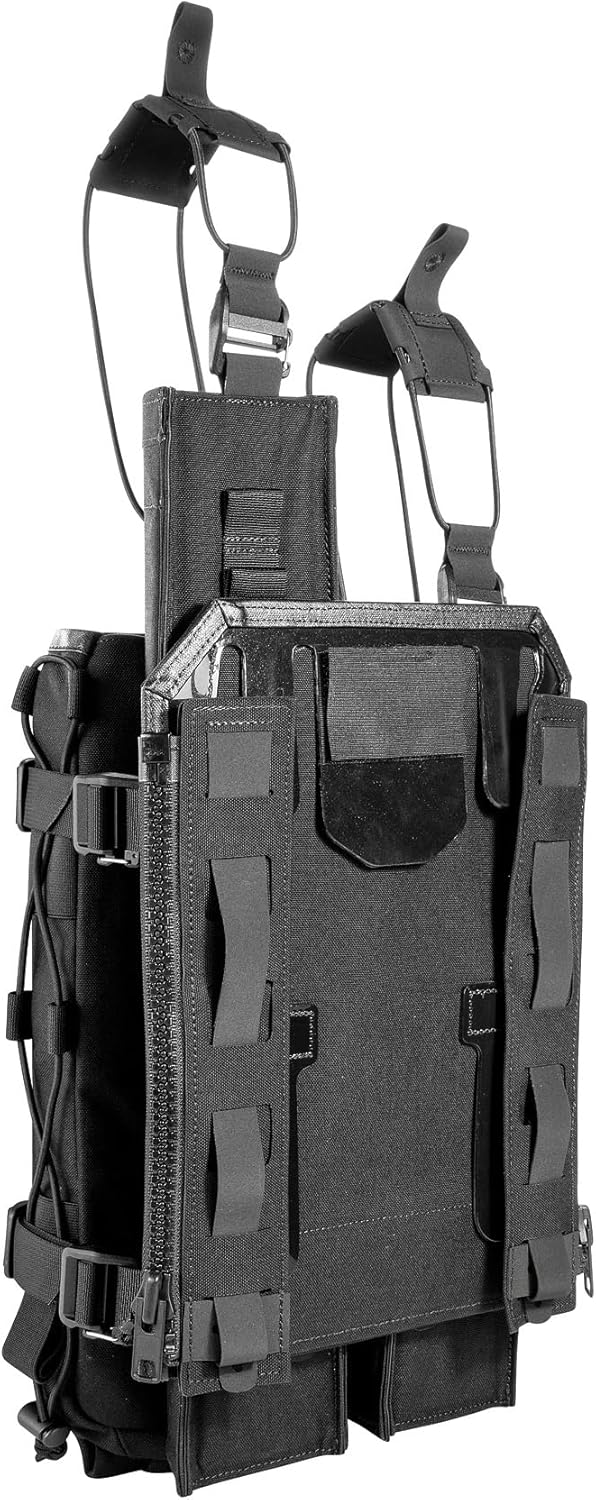 Tasmanian Tiger TT Gear Pack ZP Taktische Werkzeugtasche für Plate Carrier, Breacher Pack für Plattenträger mit Reißverschluss und Molle-Adapter