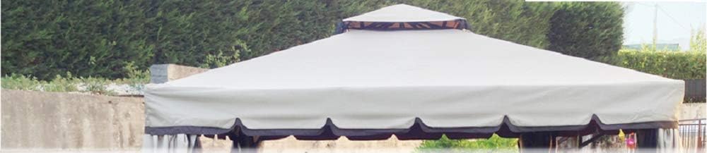 Megashopitalia - Telo di Ricambio Copertura per Gazebo da Giardino, Impermeabile, Antipioggia, Antivento, 3 x 4 m