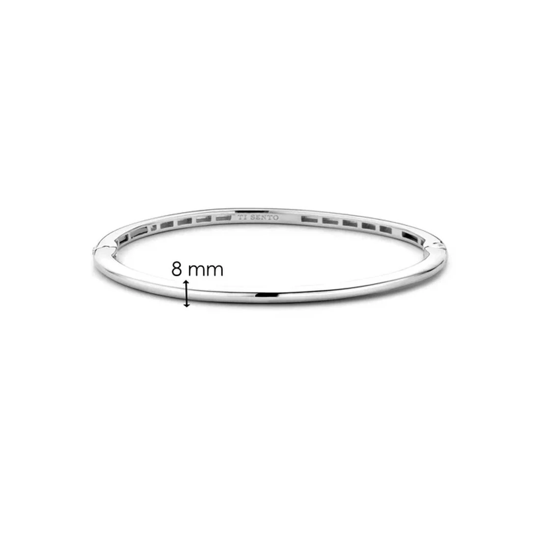 Bracciale Ti Sento Milano rigido in argento con rivestimento platino 2889SI