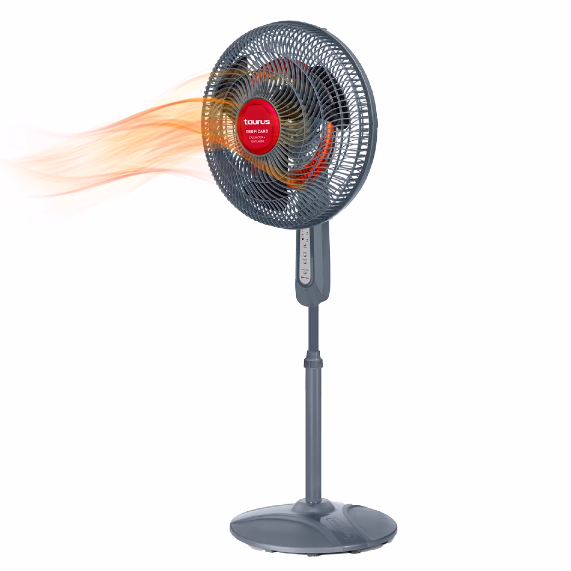 Taurus Tropicano 2-in-1 Fan & Space Heater, Quiet Oscillating Floor Fan with EcoJet Cooling and Heating for Year-Round Comfort