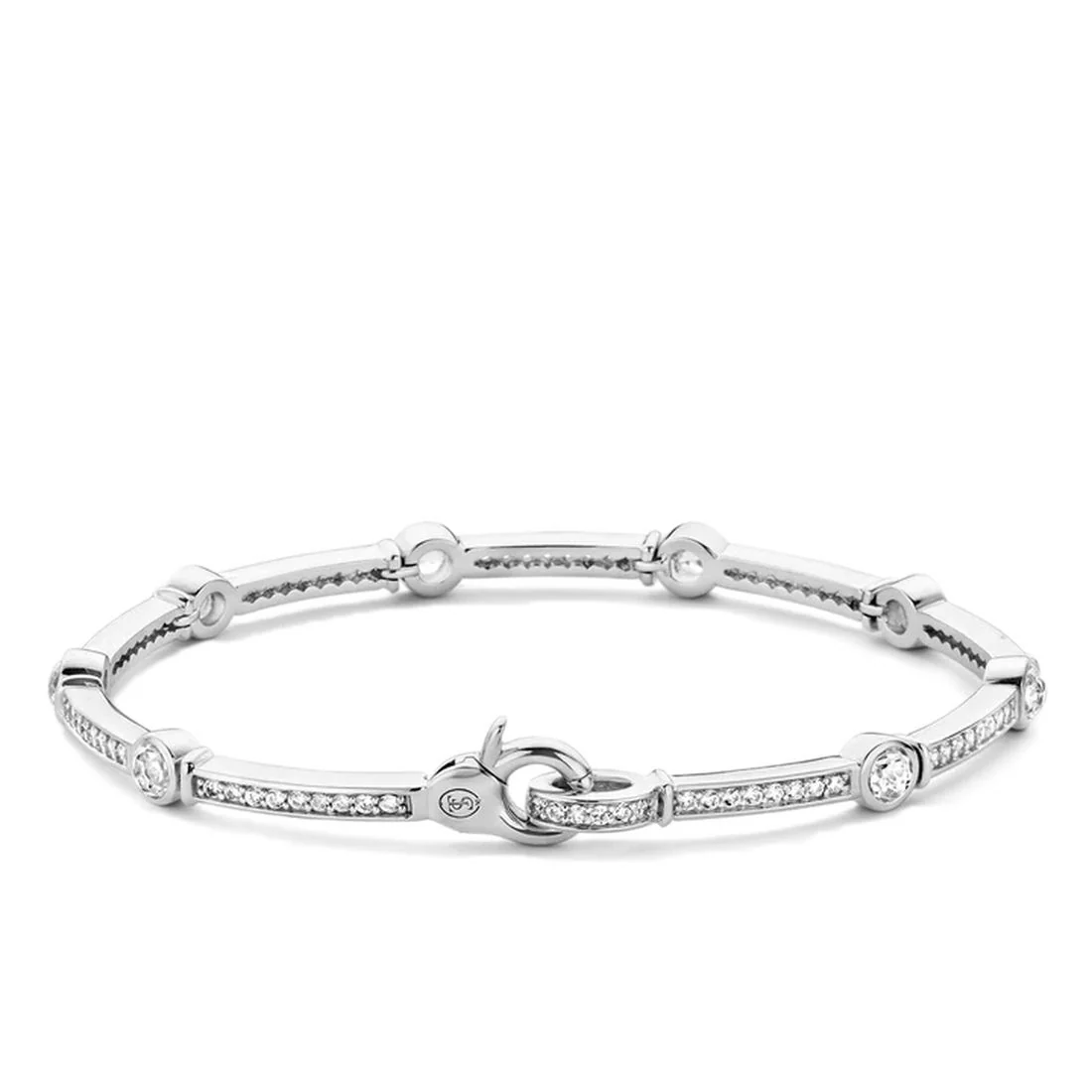Bracciale Ti Sento Milano in argento con zirconi bianchi 2892ZI