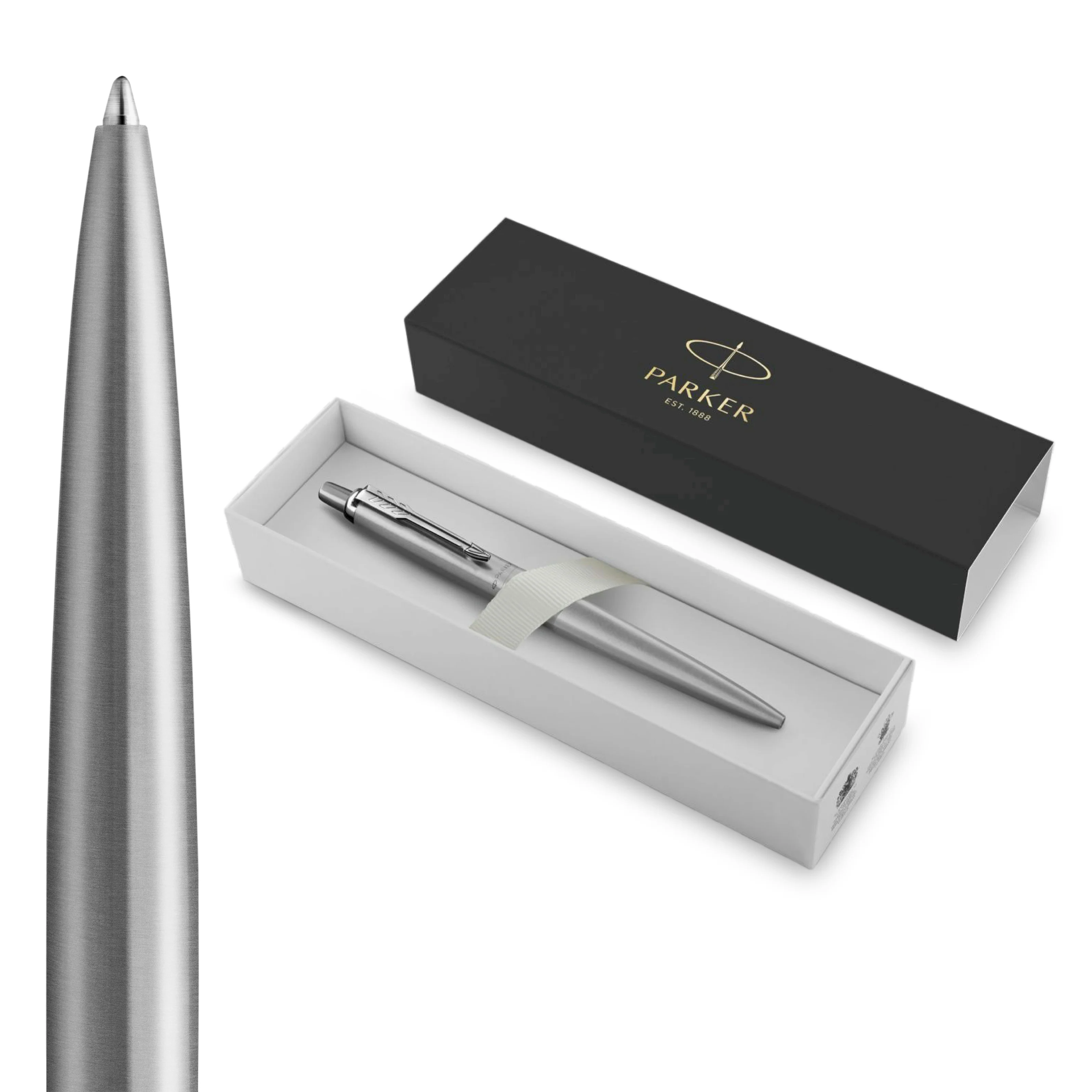 Parker Jotter XL Monochrome Stainless Steel Chrome Trim Ballpoint Pen