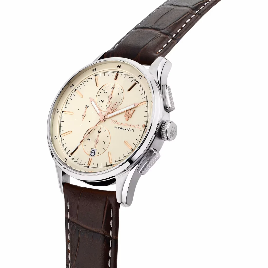 Orologio Maserati Sorpasso crono cinturino in pelle marrone R8871624010