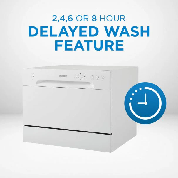 Danby 6 Place Setting stainless steel Countertop Dishwasher