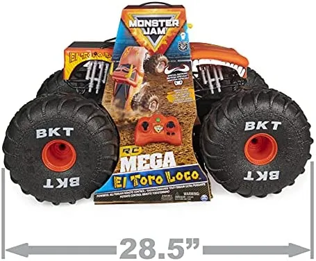 Monster Jam, Official Mega Grave Digger All-Terrain Remote Control Monster Truck with Lights  sgtnighsdesigns