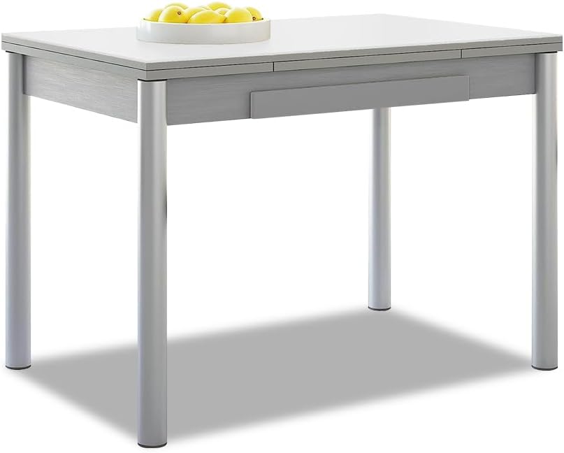 ASTIMESA Tavolo da Cucina, Bianco, 90 x 50 cm