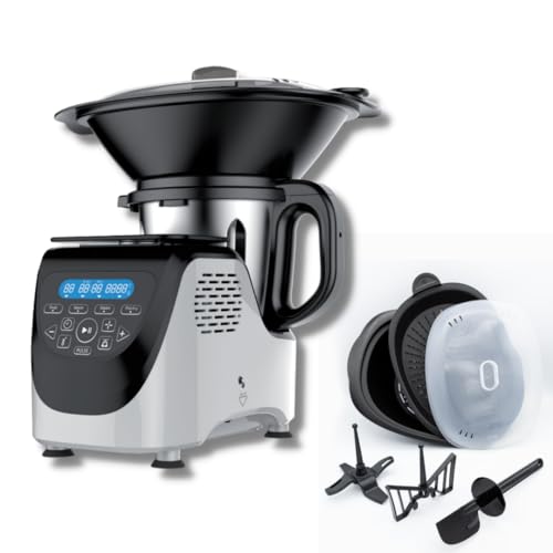 Chef O Matic robot da cucina multifunzione Kitchen Robot, 1000w, 3L, 3500 giri al minuto, Accessori multipli, 10 velocità, Schermo tattile a LED, Design elegante : Amazon.it: Casa e cucina