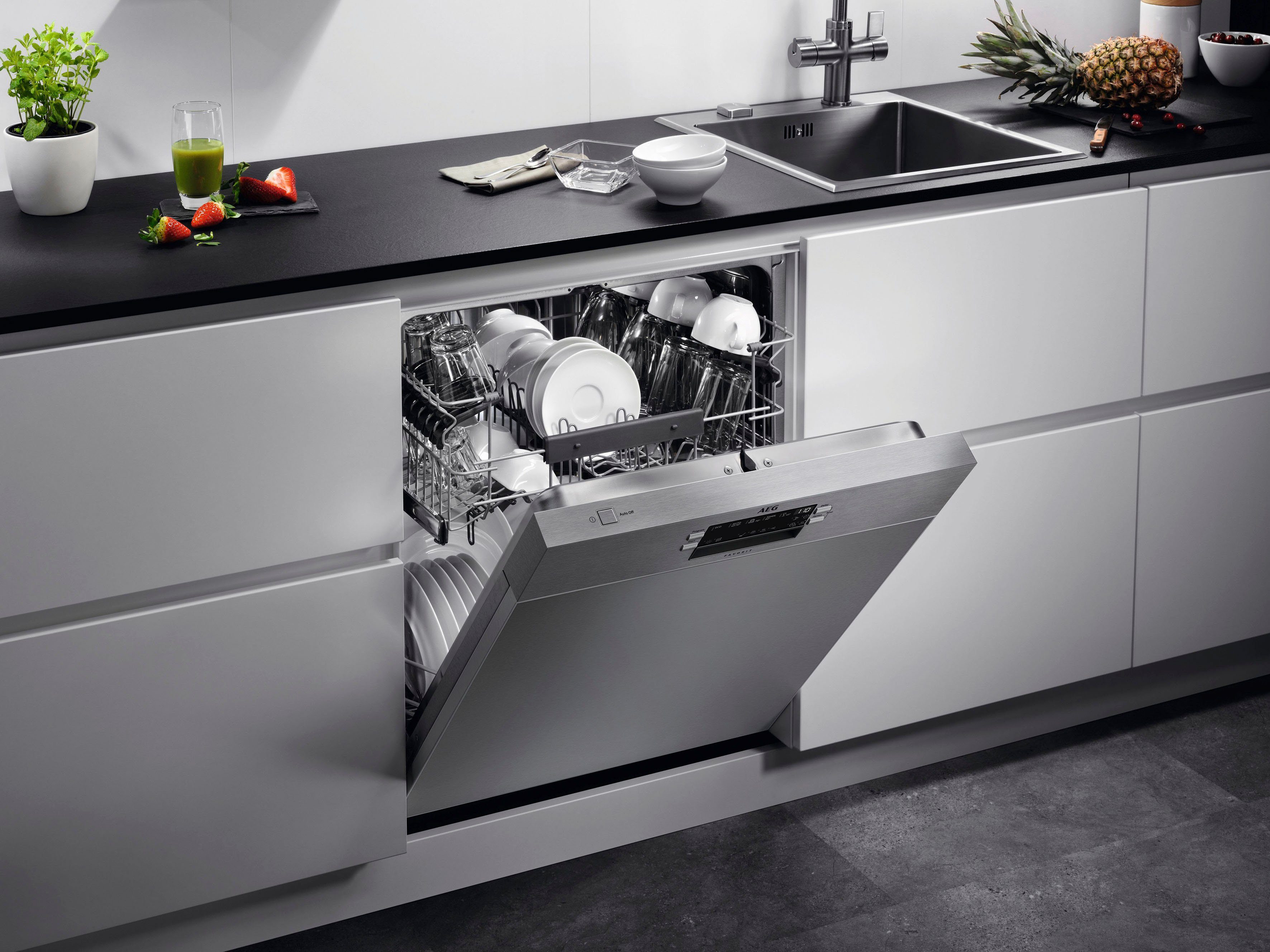 teilintegrierbarer Geschirrspüler FEE53628ZM