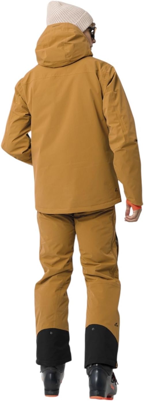 2117 of Sweden Nausta Herren Skijacke mit Kapuze gold Wasserabweisende Herren-Skijacke mit Isolierung. Perfekt für Skifahren, bietet Stil, Komfort und Schutz.