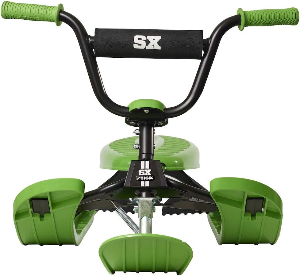 STIGA Snowracer Curve SX – Robuster Schlitten mit BMX-Lenker, Stahlrahmen, Bremse und Zugseilwinde – Lenkschlitten für Kinder ab 7 Jahren und Erwachsene, Max. 90 kg
