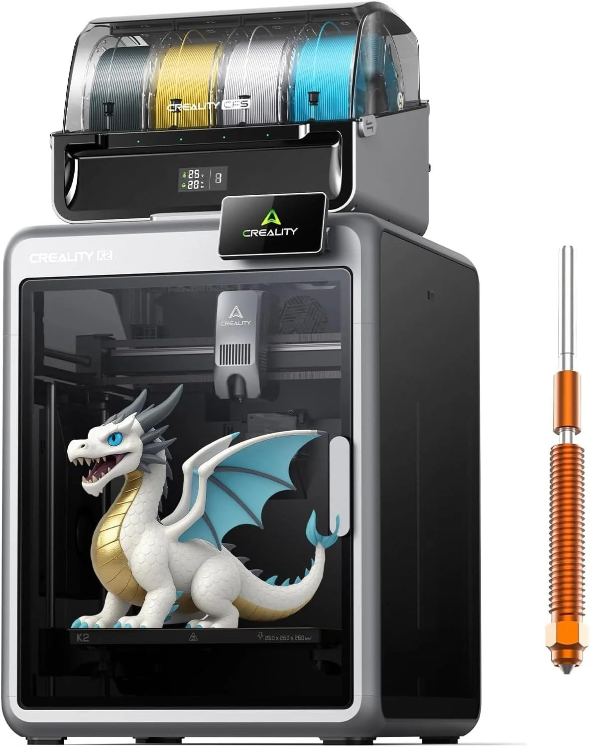 Creality K2 Combo (A) 3D-Drucker mit CFS, Multicolor-Druck