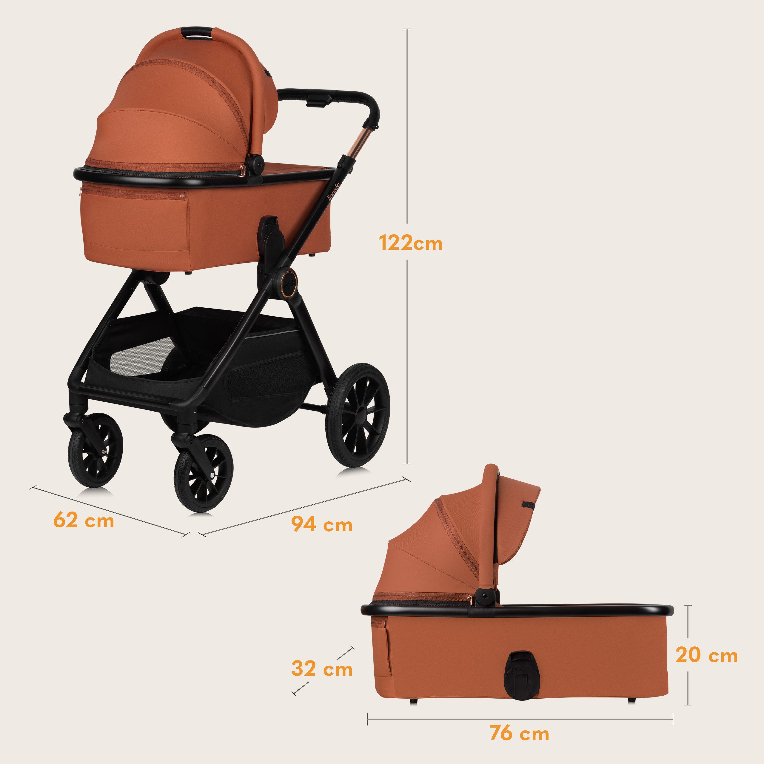 Kombi-Kinderwagen LAYLA 2IN1