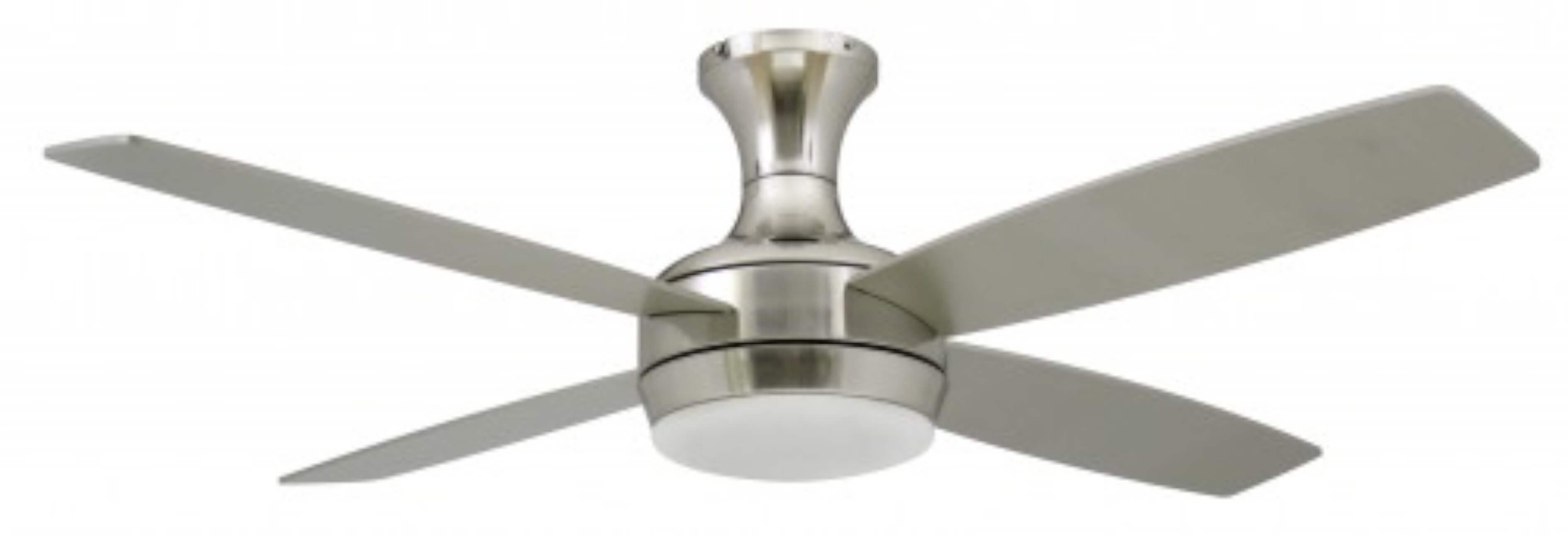 Deckenventilator Deckenventilator Saturn Nickel mit Licht & Fernbedienung