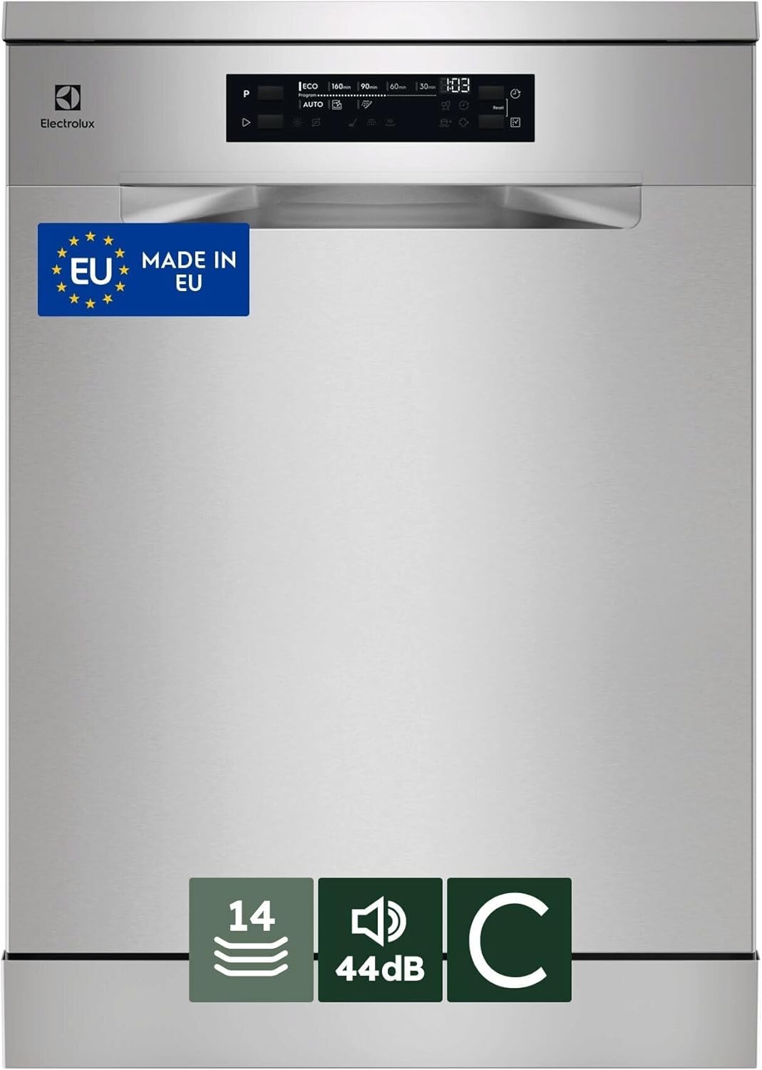 Electrolux ESA47200SW Freestanding Dishwasher, 60 cm, 13 Places, AirDry 300 Technology, Quick Wash, AutoSense, QuickLift Basket, MachineCare Program, White, Class E