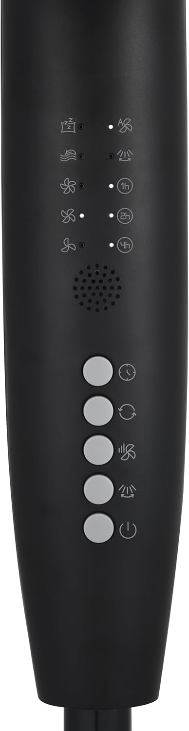 Beko - EFS5100B - Pedestal Fan, 45 W, 3 Speed, Adjustable Height and Tilt - Black, 45.2 x 40 x 135 cm