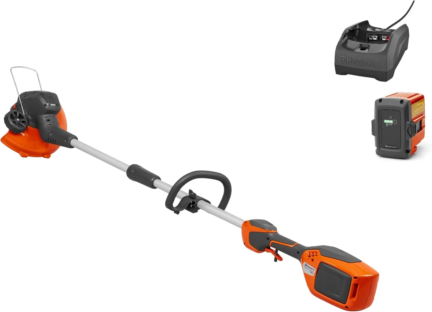 Husqvarna Rasentrimmer, Orange/Grau/Schwarz, Akku- 110iL - inkl. 1x Akku BLi10 & 1x Ladegerät 40-C80