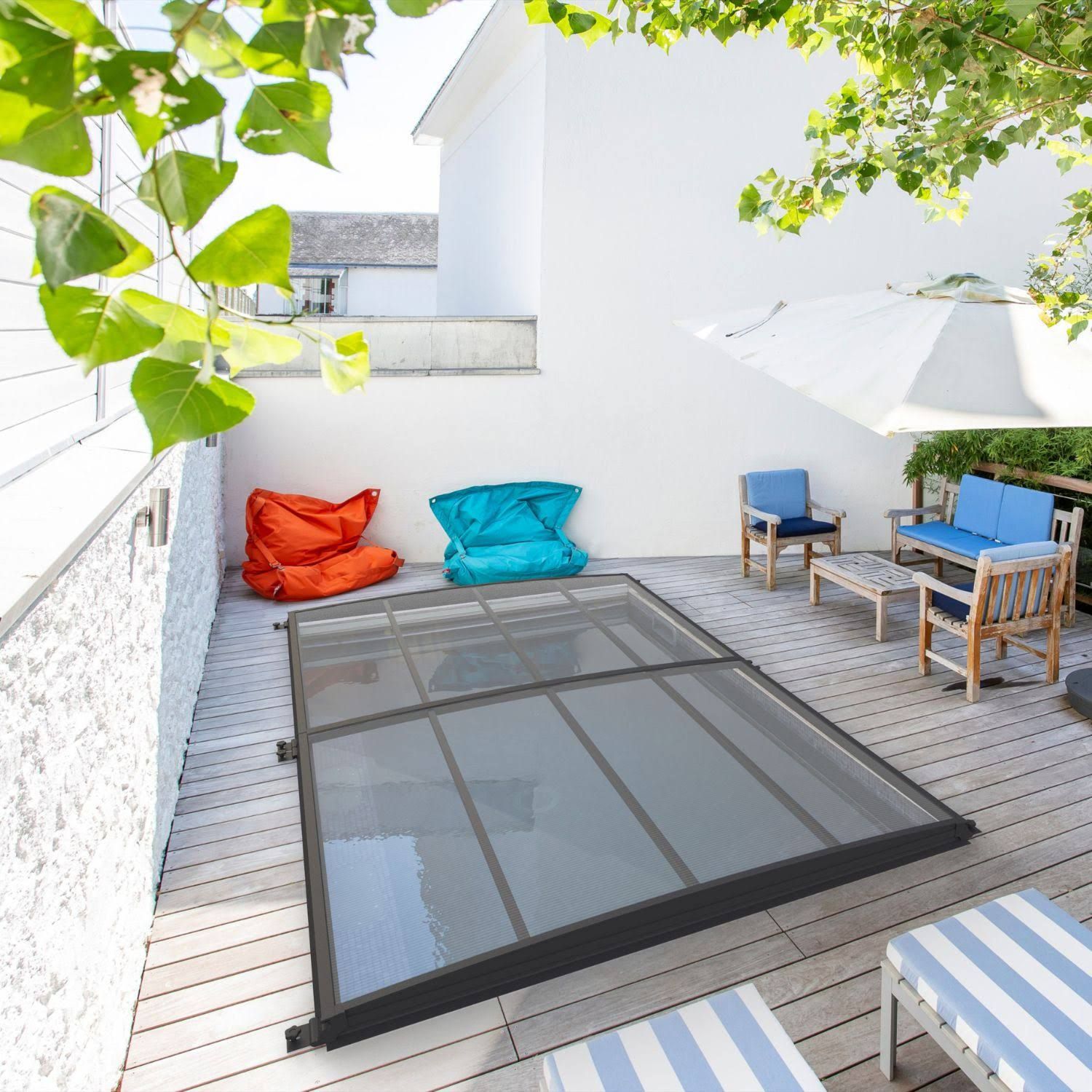 Abri amovible mini piscine