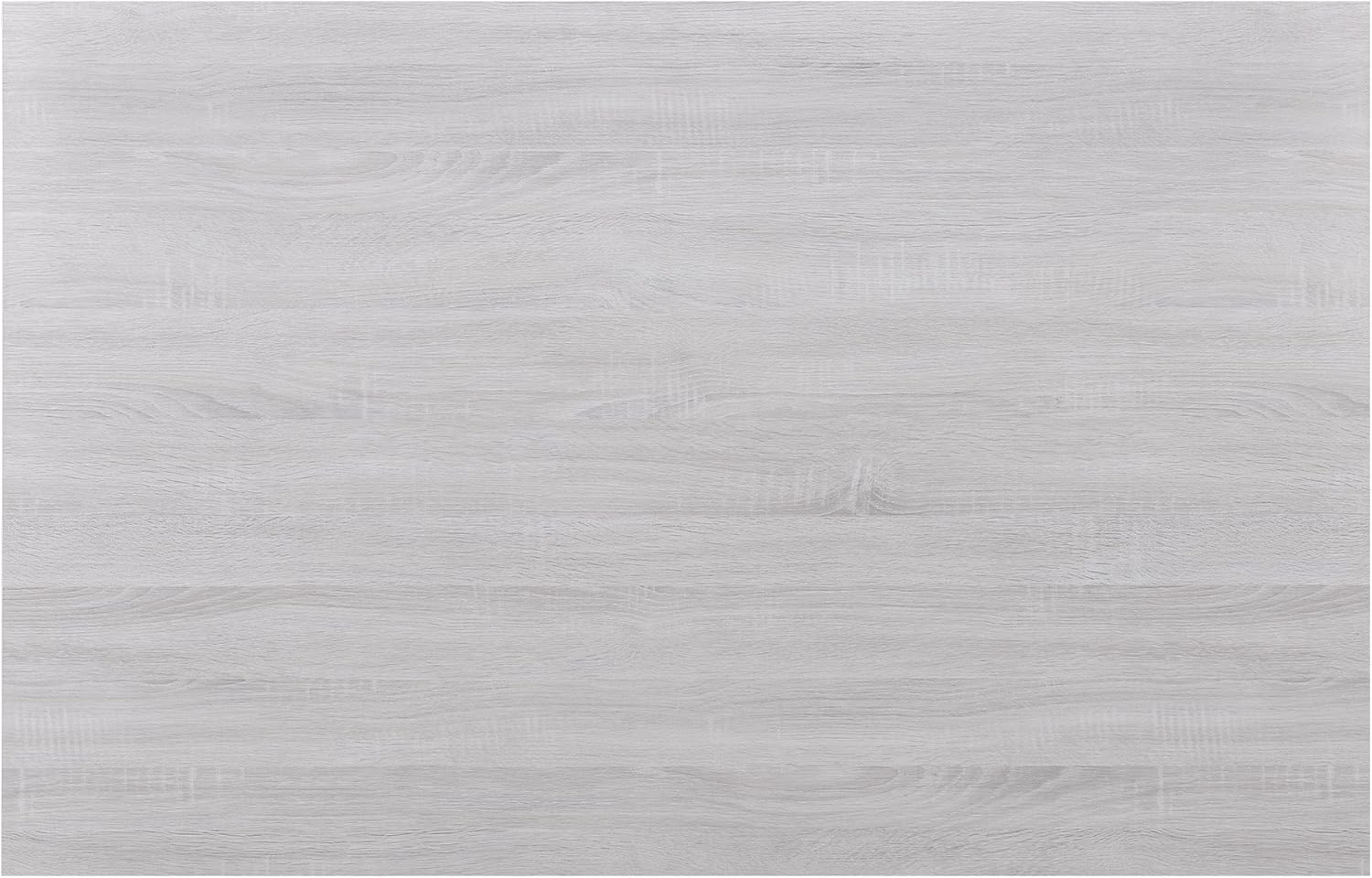 [en.casa] Set Pranzo con Tavolo in MDF 140x90 cm e 6 Sedie Imbottite in Similpelle - Set Elegante per Sala da Pranzo e Cucina - Effetto Rovere Bianco/Grigio Chiaro