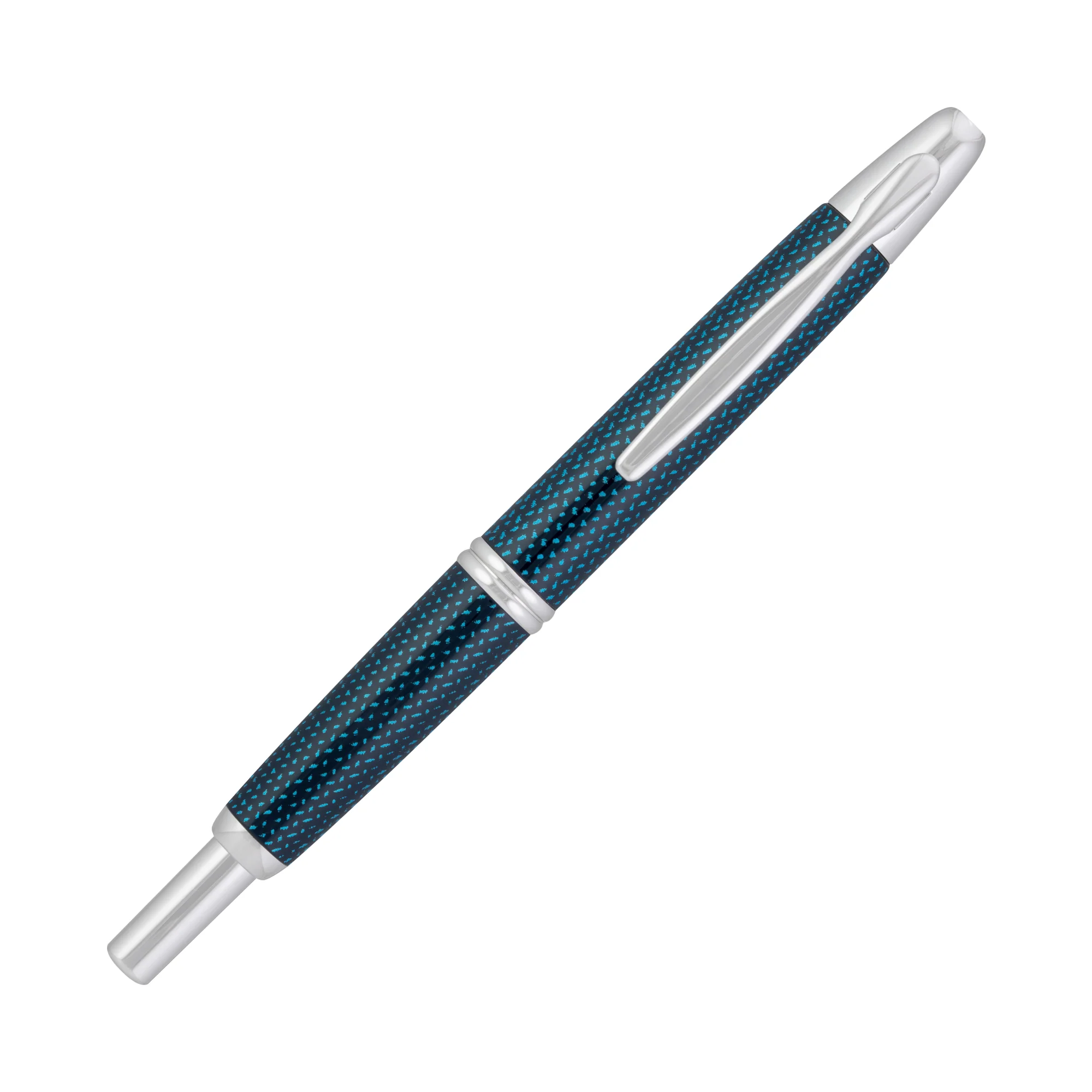Pilot Vanishing Point Fountain Pen - Blue Carbonesque