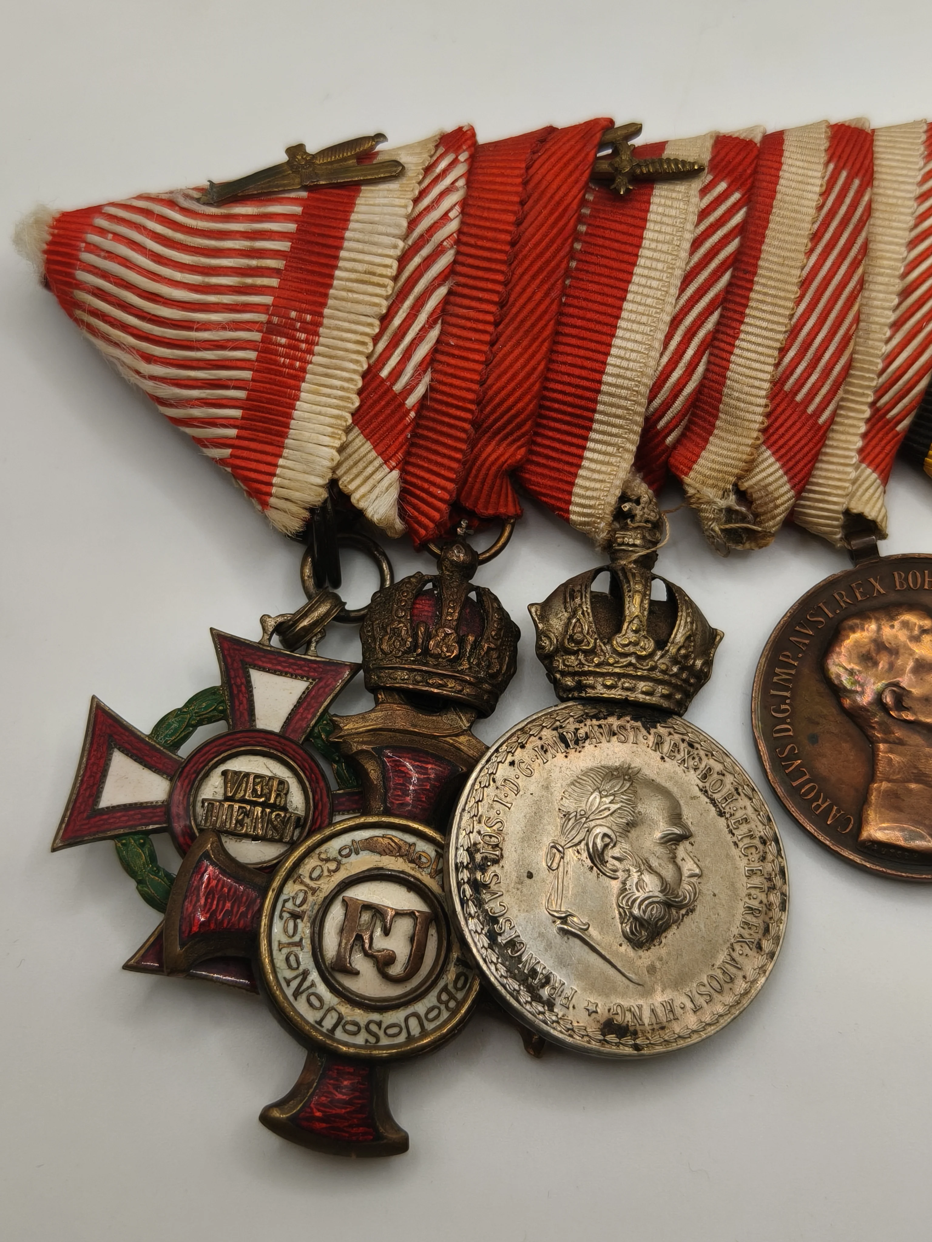 Austrian medal bar. Pre IWW Francisco Jos��