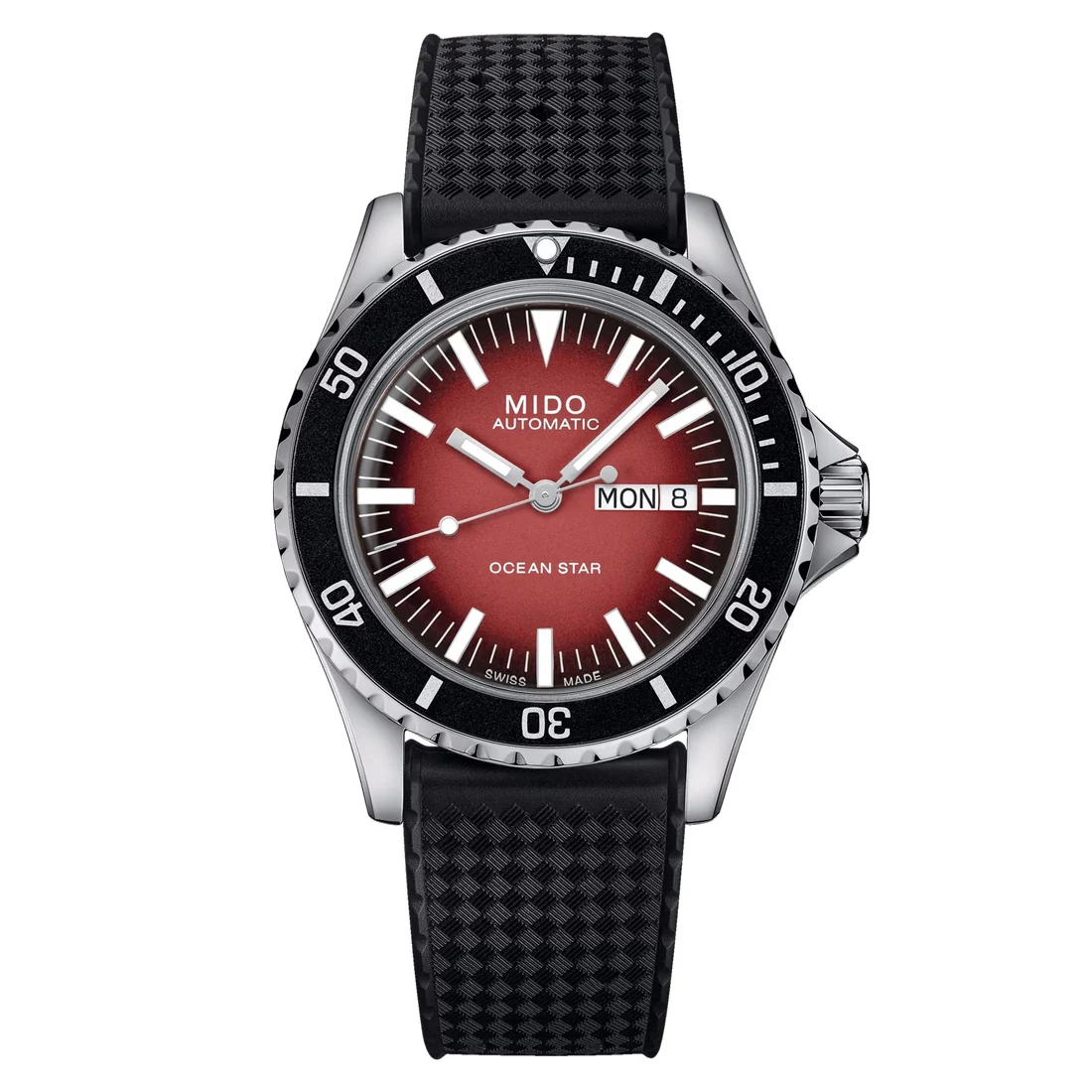 Orologio Mido Ocean Star Tribute Gradient rosso tropic