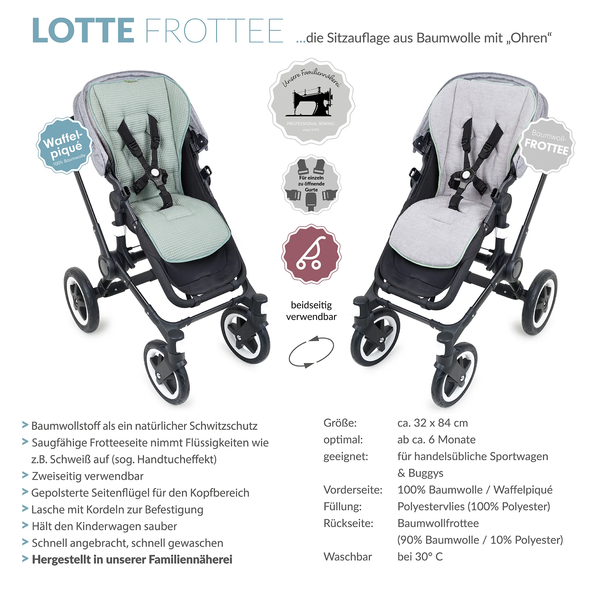 LOTTE FROTEE die gro?e Sitzauflage mit Ohren