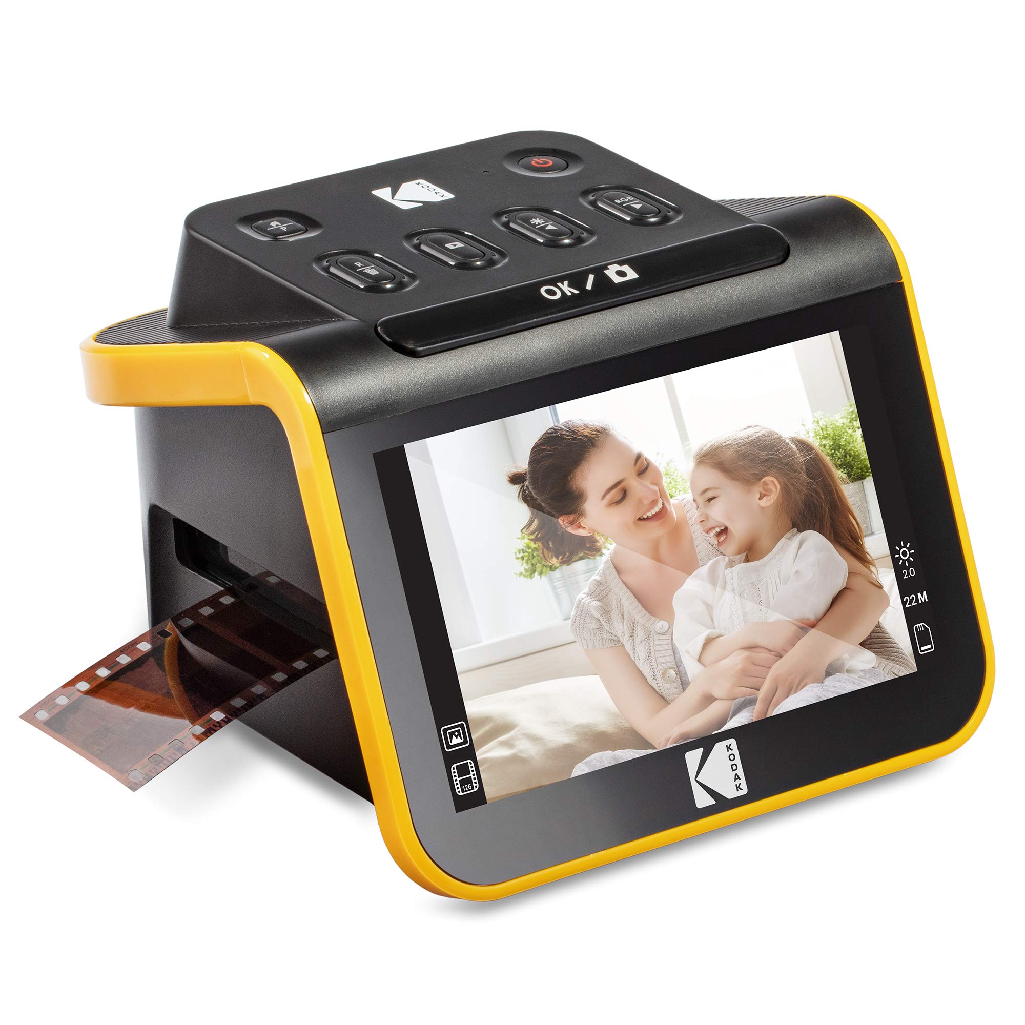 KODAK Slide N SCAN Film und Dia Scanner für Filme und Dias mit 5 Zoll LCD Bildschirm Schwarz