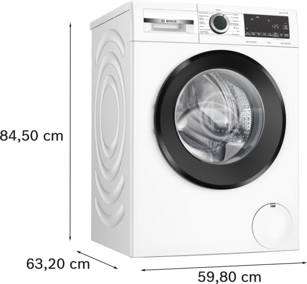 Bosch WGG244Z0IT Serie 6, Lavatrice a carica frontale, capacità 9 kg, 1400 rpm, Iron Assist: riduce le pieghe fino al 50%, sistema Anti macchia, Bianco, 60 cm