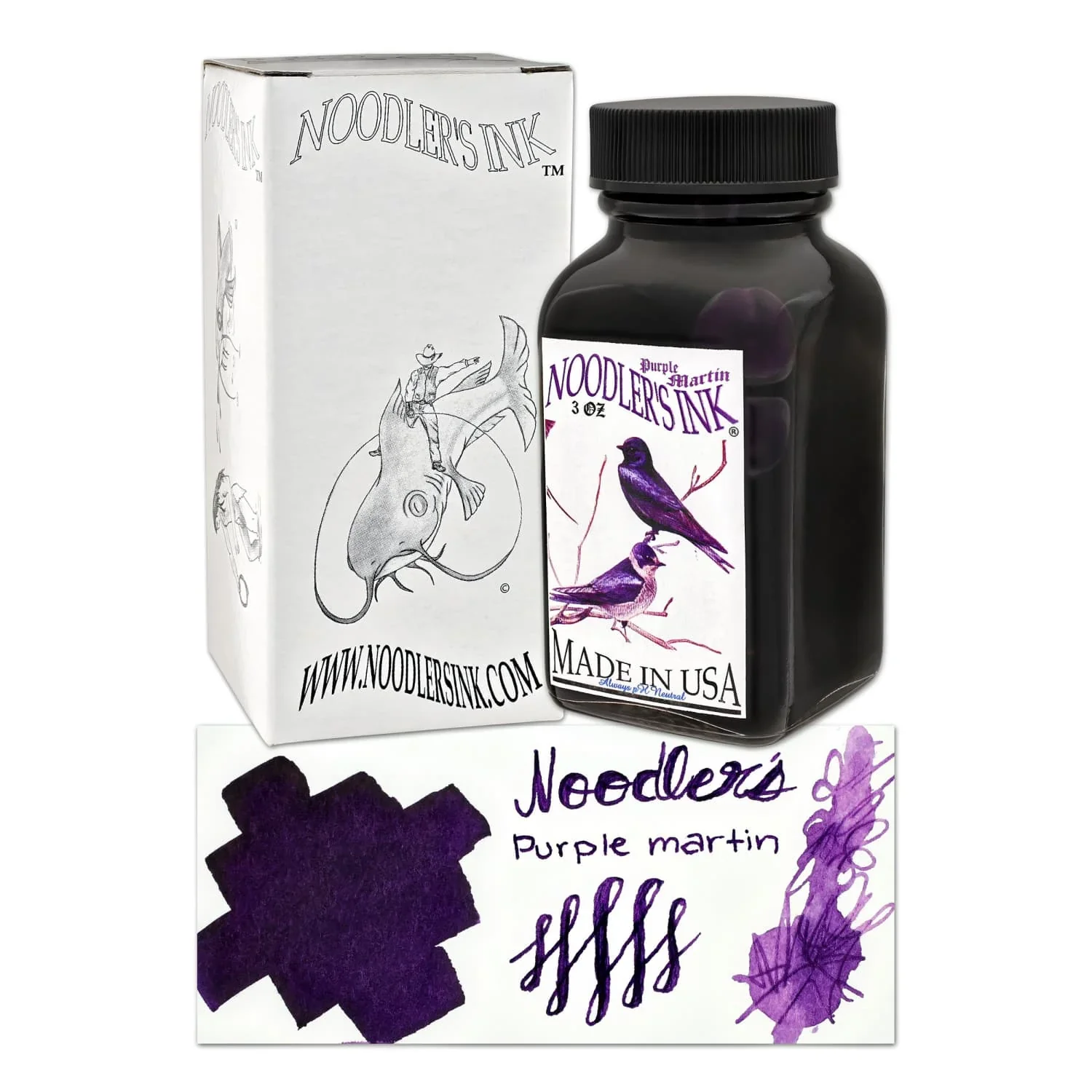 Noodler's Purple Martin Fountain Pen Ink