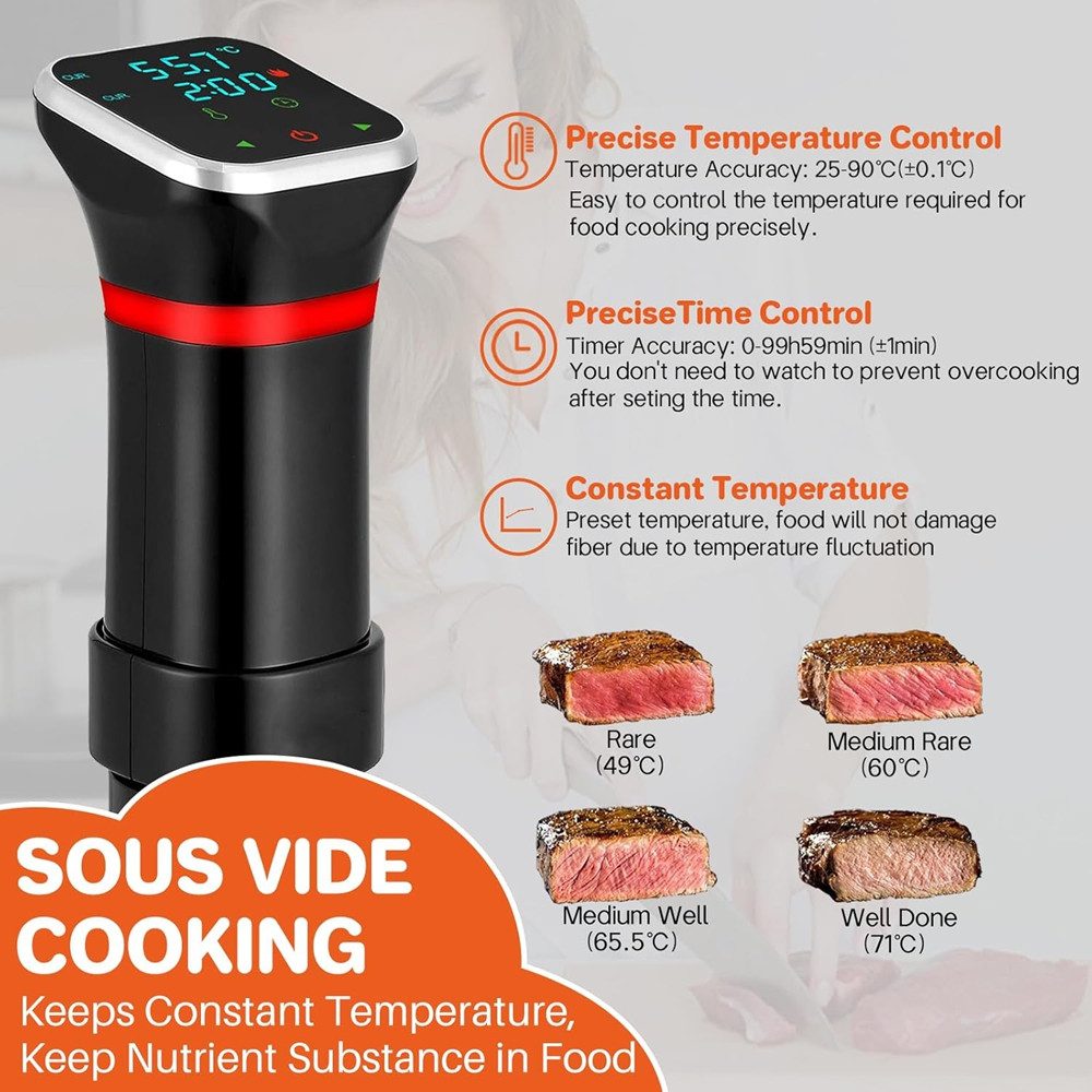 Dampfgarer Sous Vide Stick-Präzisionsgarer mit LED-Display