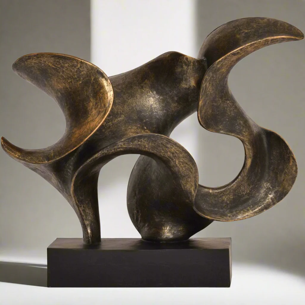 Romulus Abstract Bronze Sculpture �C Modernist Inspired Home D��cor