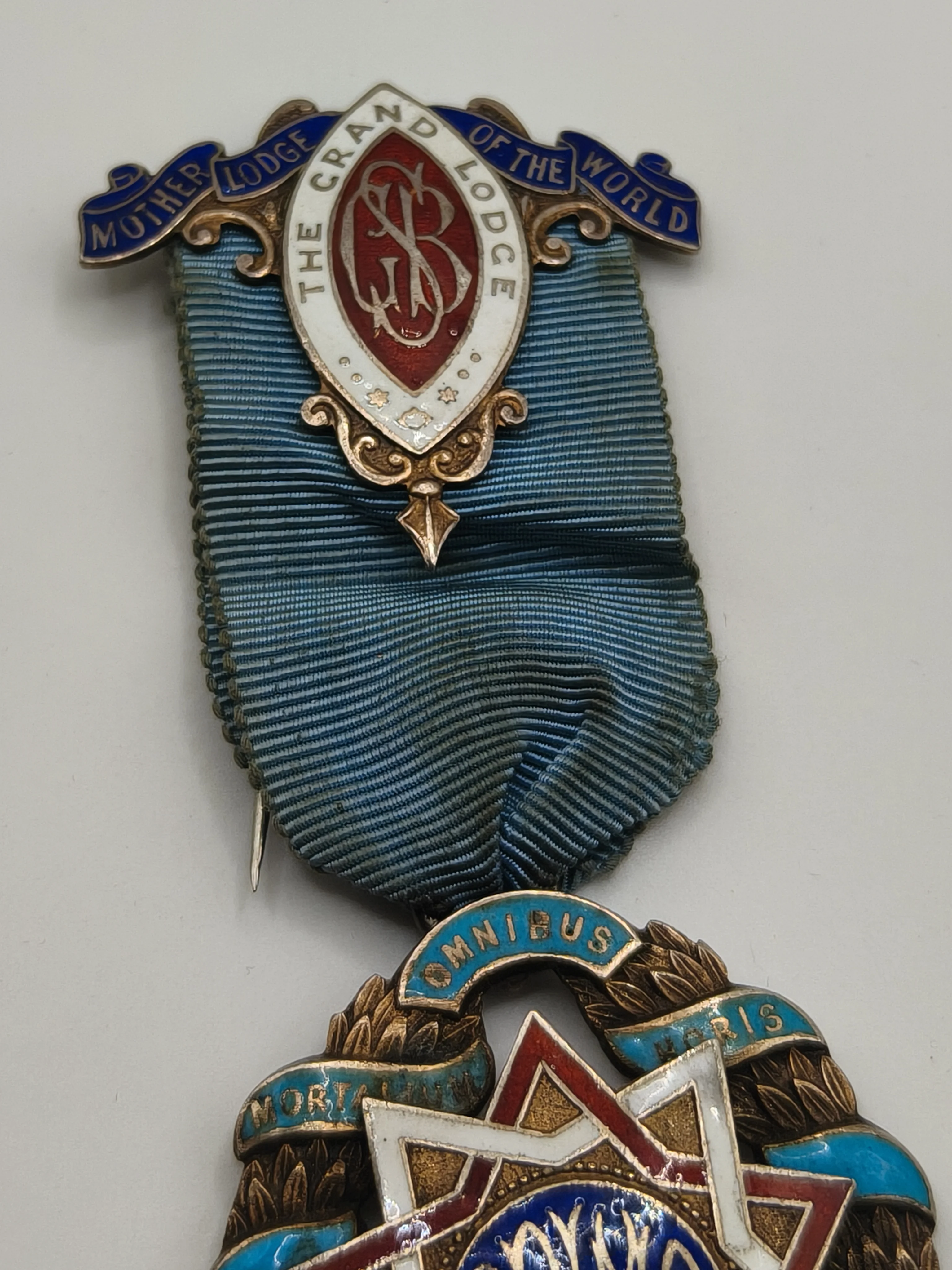 Masonic British medal. Sterling silver.