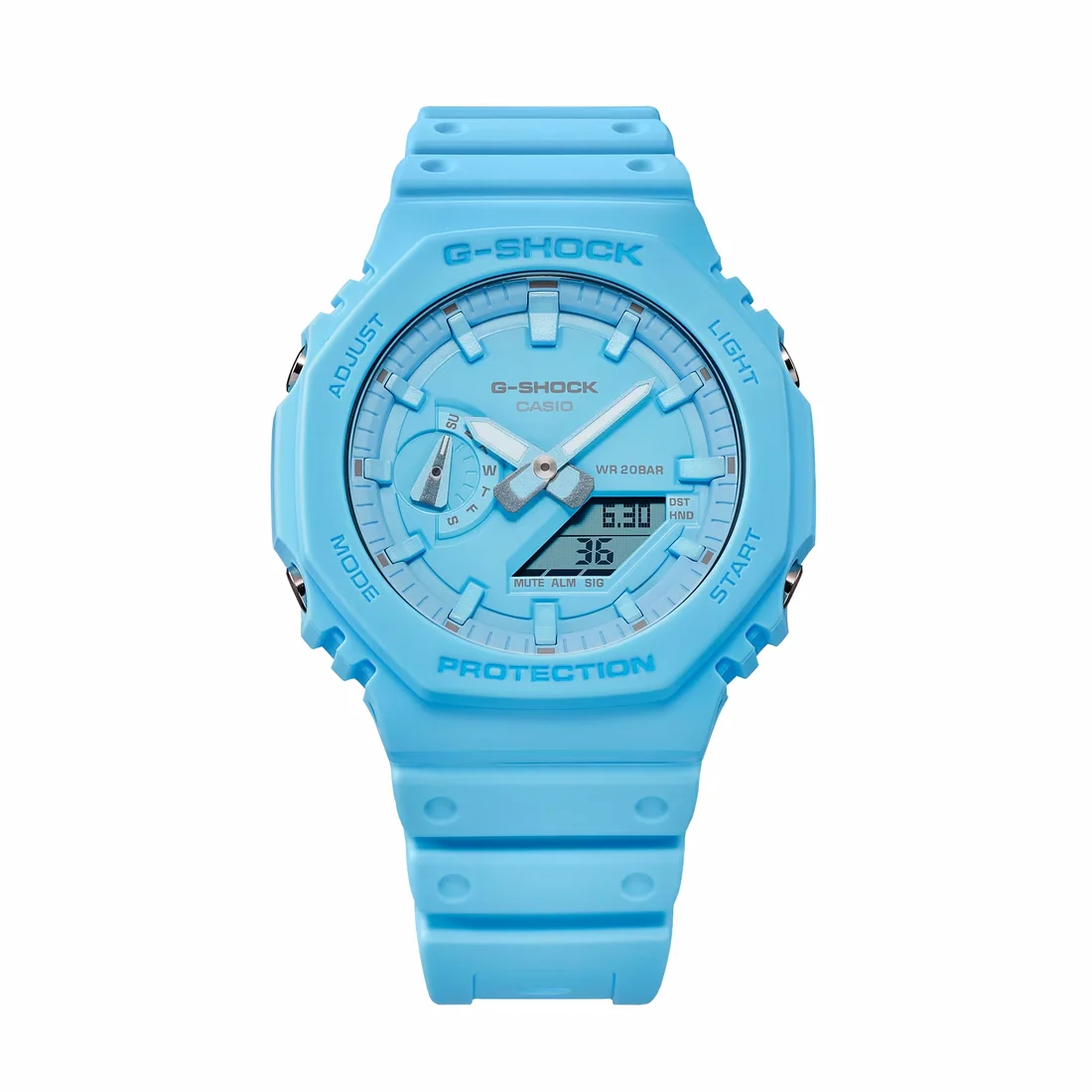 Orologio G-Shock GA-2100-2A2ER azzurro monocromo