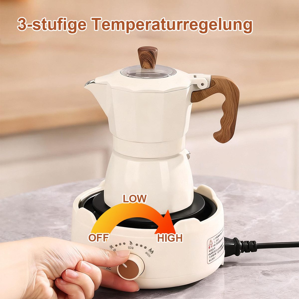 Einzelkochplatte KP16 Mini-Kochplatte, Elektroherd – 500-W-Kochplatte