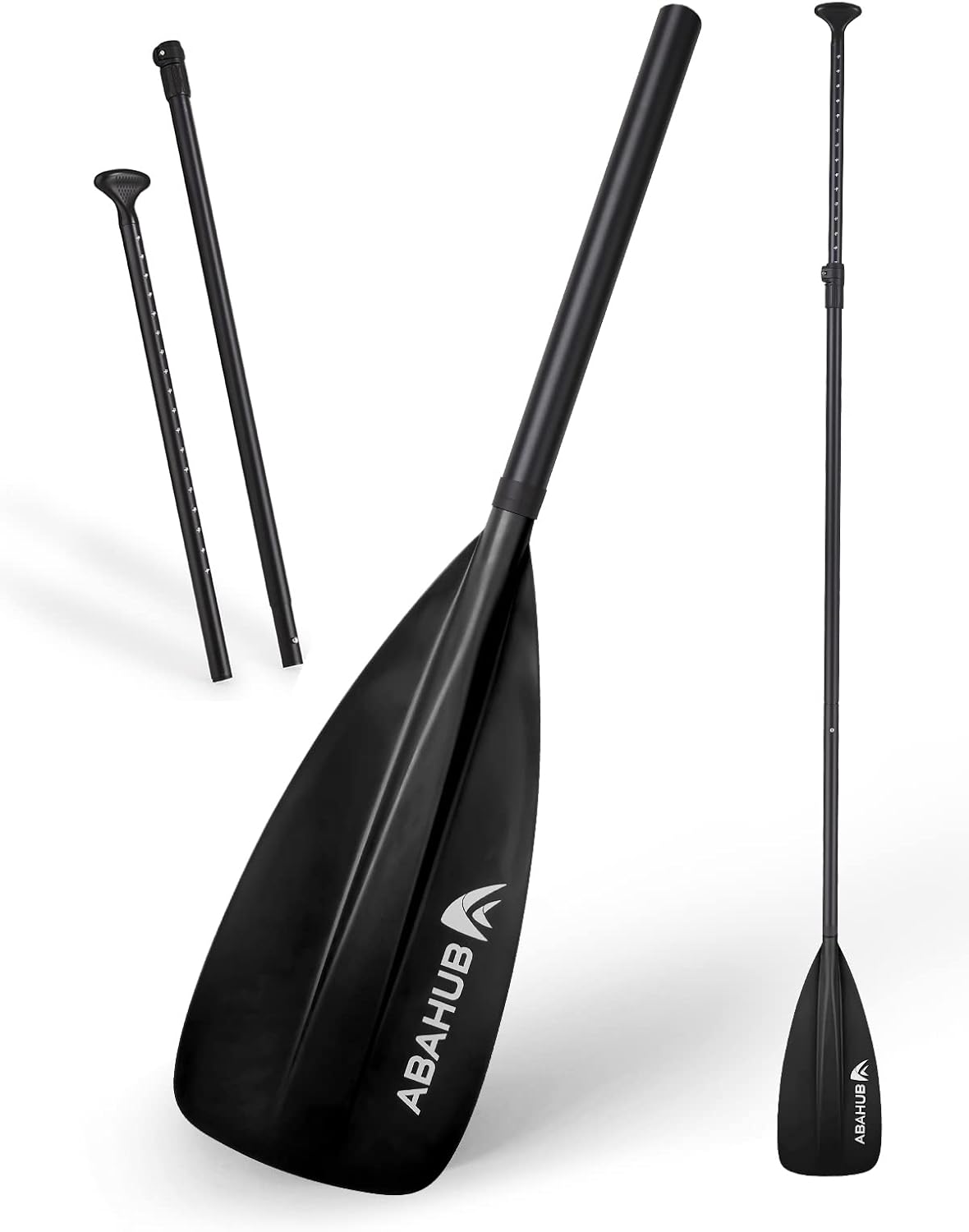 Abahub Pagaia SUP Alluminio Remi SUP Paddle Stand Up Paddle Telescopico 173-213 cm per Tavola da Surf Canoa SUP, Lama in Nylon di Plastica in Nero/Blu/Verde/Rosso/Arancione/Giallo