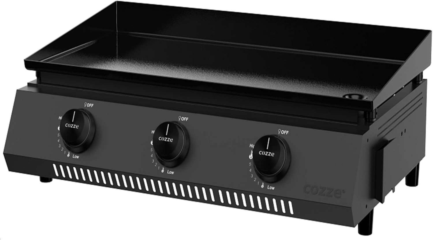 Elektrogrill COZZE Plancha Grill Tragbar G-700 mit 3 Brennern 50 mbar