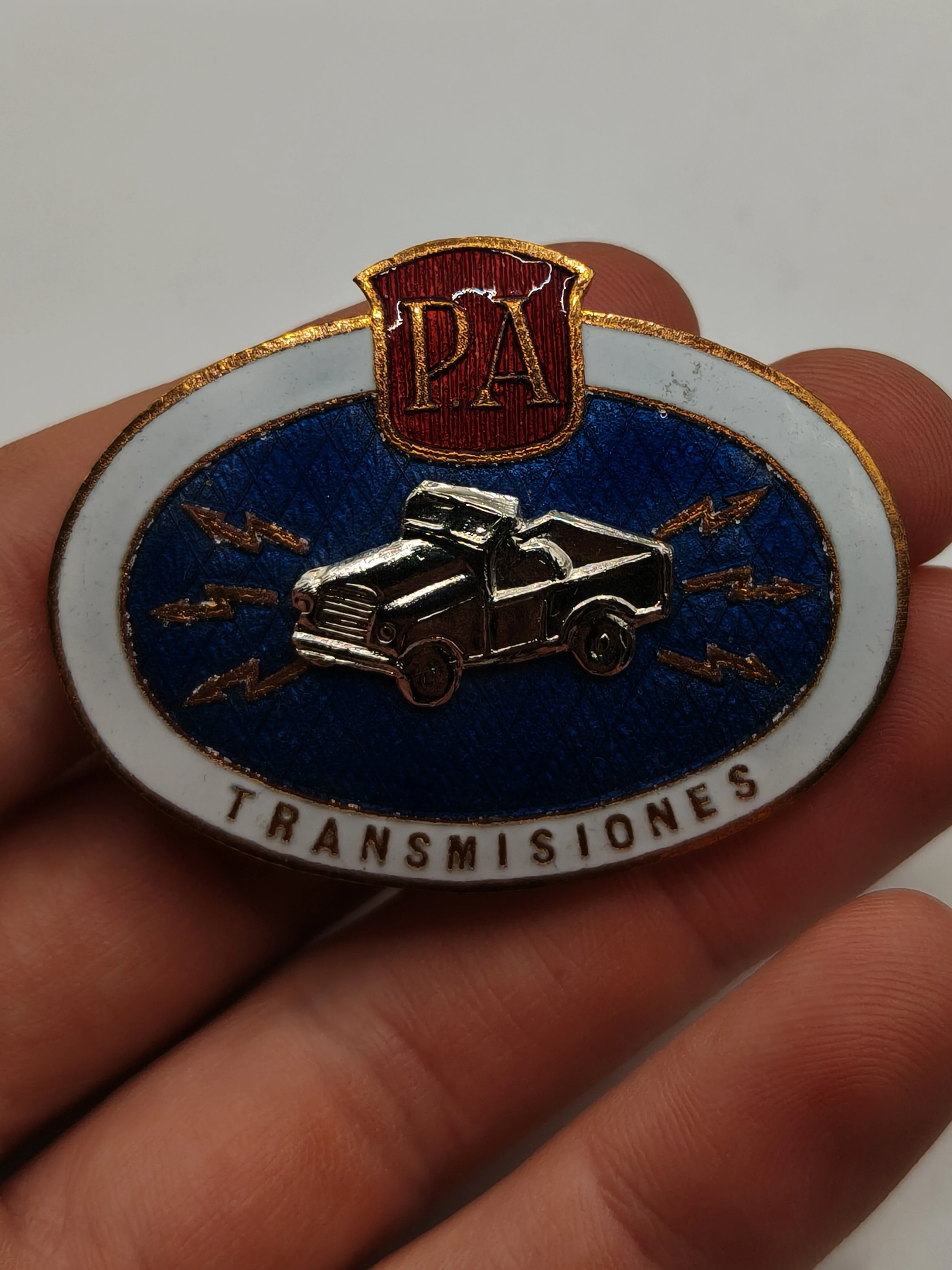 Insignia Polic��a Armada Transmisiones. Franco.