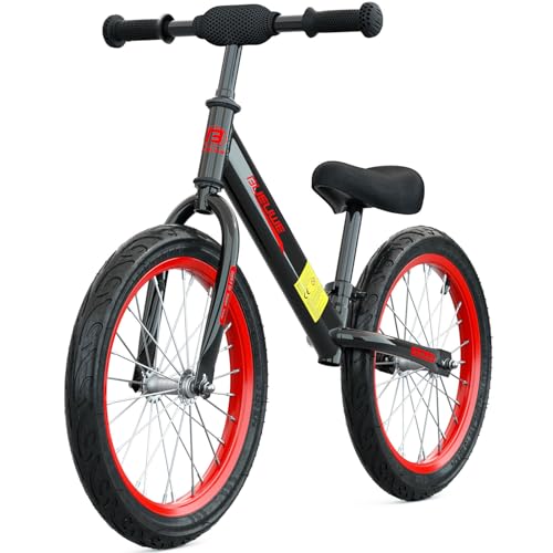 Balance Bike Per Bambini (Da 3 Anni A 45 Kg), Telaio In Acciaio Al Carbonio, 16 Pollici, Manubrio E Sellino Regolabili, Balance Bike Da Esterno Per Ragazzi E Ragazze : Giochi e giocattoli