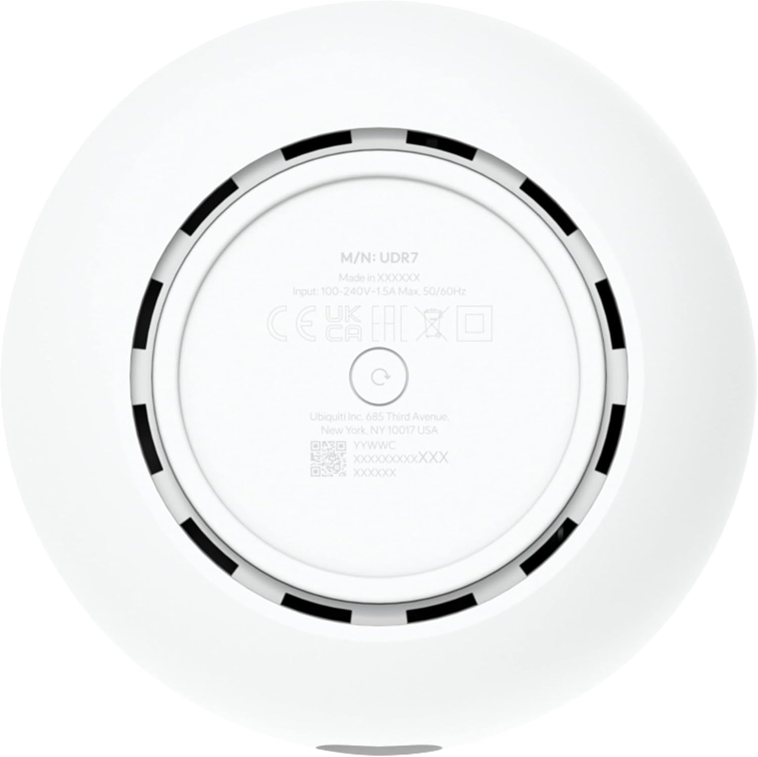 Ubiquiti Dream 7 router wireless 2.5 Gigabit Ethernet Tri-band [2,4 GHz/5 GHz/6 GHz] Bianco (Ubiquiti UniFi Dream Router UDR7 [5 GbE RJ45 Ports, WiFi 7] 802.11be, 4x4 MU-MIMO Technology)