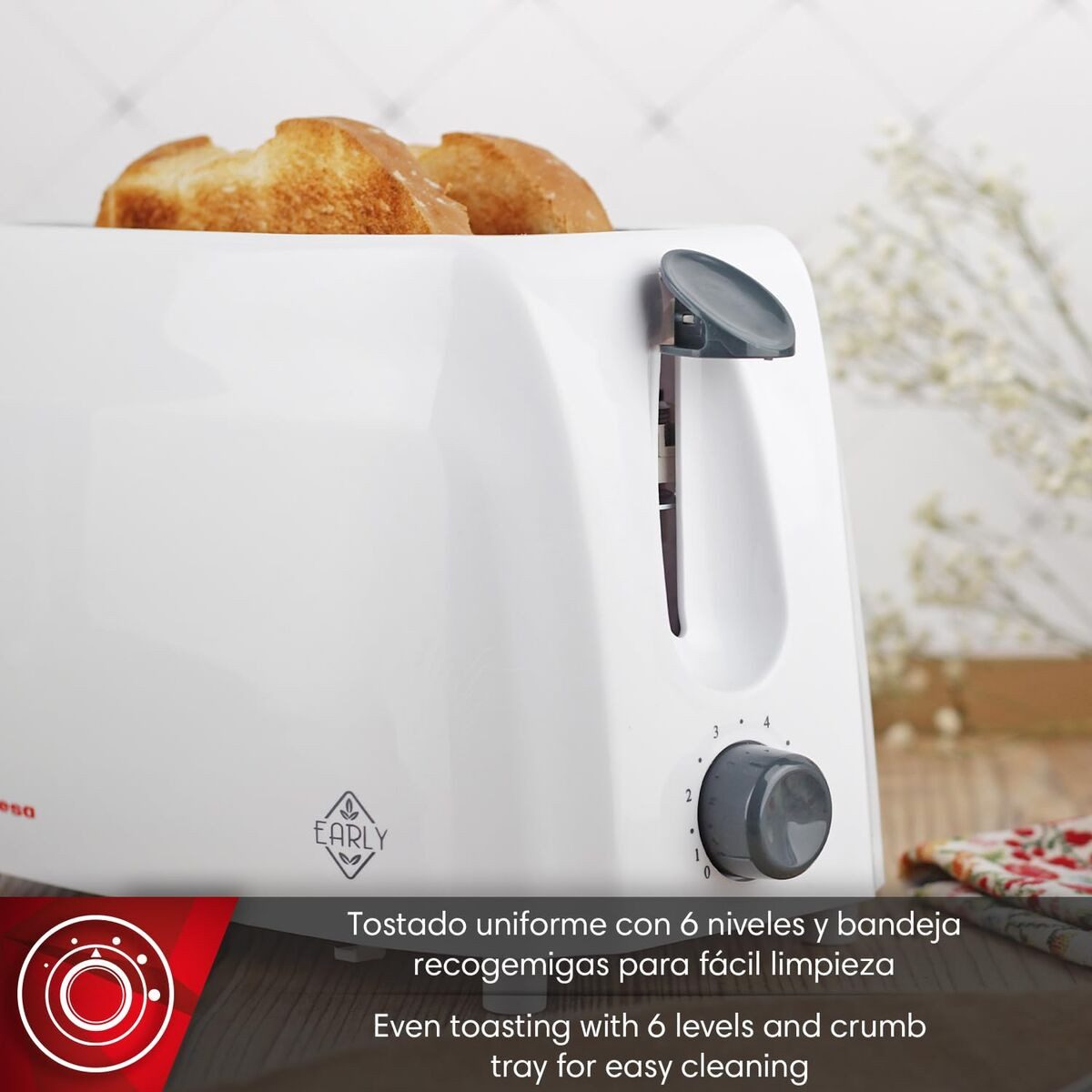 Toaster Toaster Magefesa Weiß 750 W