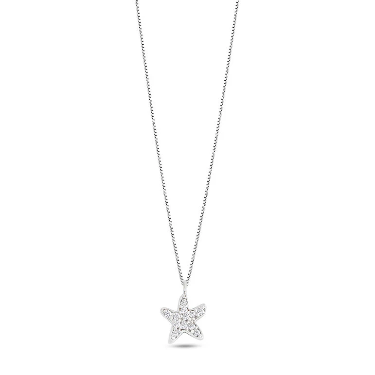 Collana Ambrosia Gioielli Stella marina in oro bianco 18kt - AGZ 277