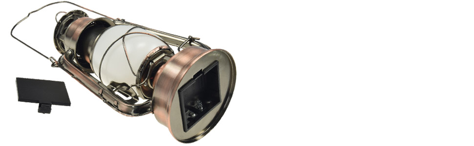 Lampada a LED con vano batteria, 4 batterie AA