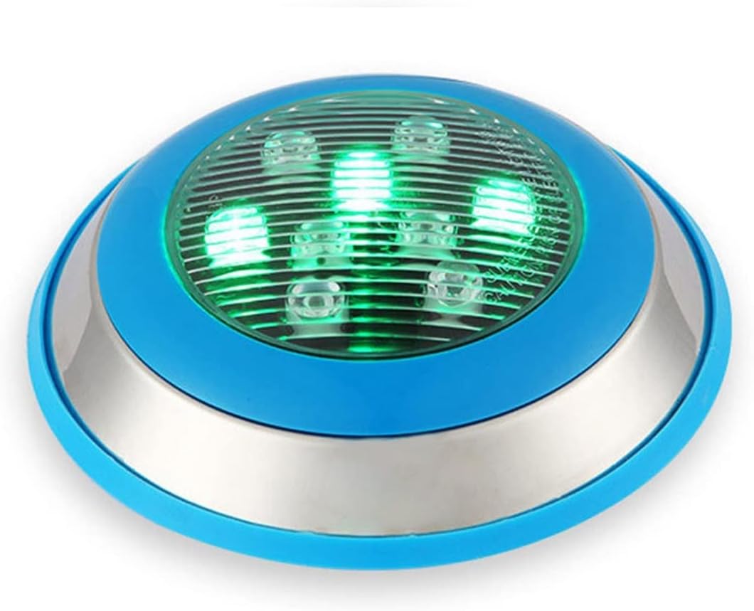 Edelstahl IP68 Led Schwimmbad Lampen Blau Wasserdichte Outdoor Unterwasser Lichter AC12V RGB Teich LED Lampe Eine AtmosphäRe Schaffen(Cold White,54W D300xH70mm)
