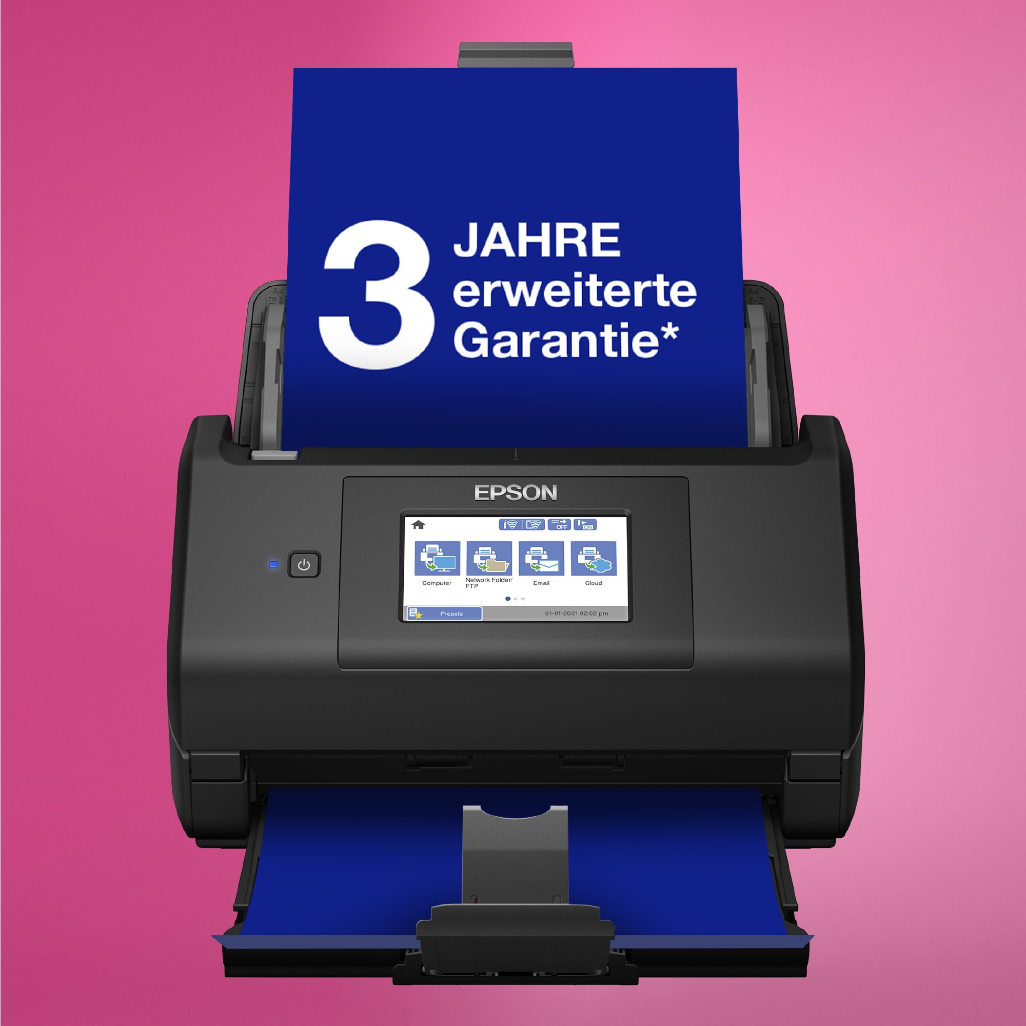 Dokumentenscanner ES-580W DIN A4 WLAN USB Duplex 35 Seiten/min 70 Bilder/min 100-Blatt-ADF 600 dpi Wi-Fi Direct