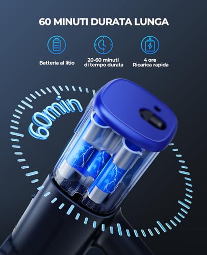 45kPa/550W/60Mins Aspirapolvere Senza Fili Potente Scopa Elettrica Senza Fili con tavoletta aromatica Aspirapolvere Verticale Anti Avvolgimento Aspira Briciole per Pavimenti/Tappeti : Amazon.it: Casa e cucina
