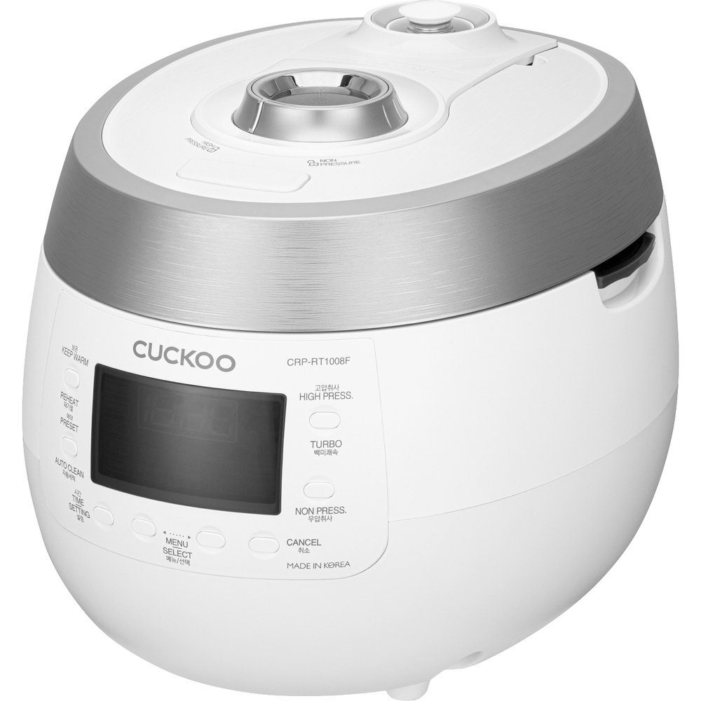 Reiskocher Cuckoo CRP-RT1008F Reiskocher Weiß-Silber mit Display