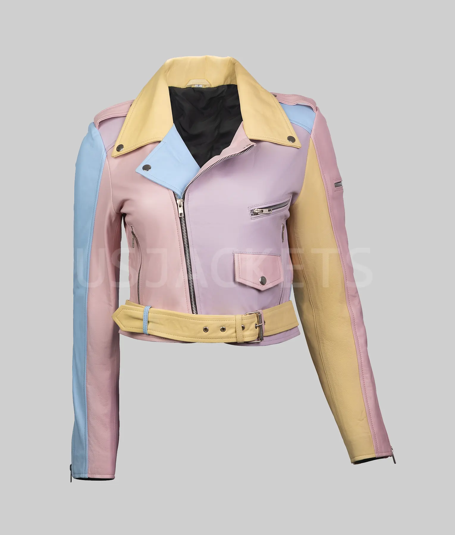 Rainbow Pastel Moto Jacket