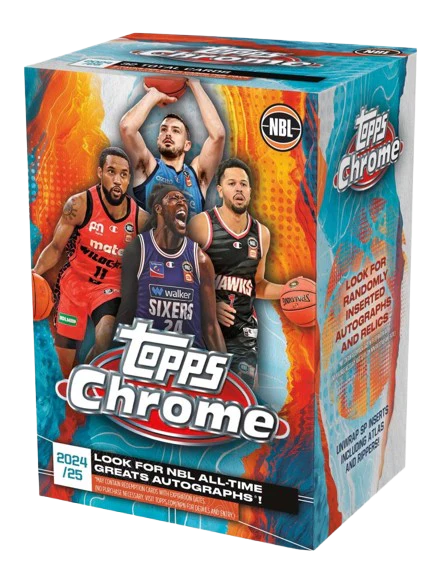 Topps Chrome NBL 2024/2025 Basketball Trading Cards - Value Blaster Box