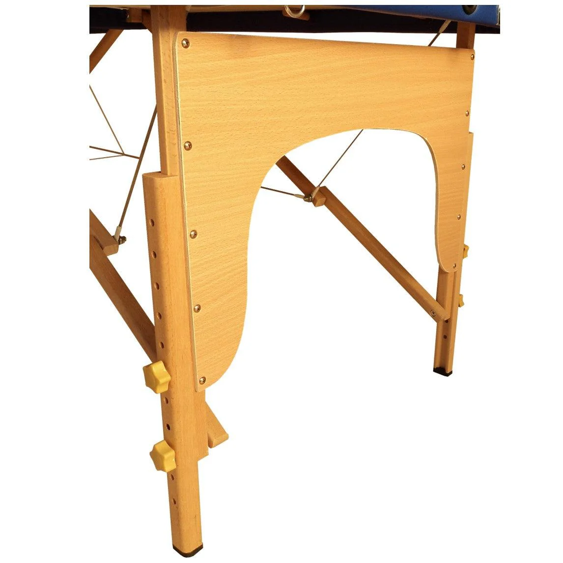 Lettino Massaggi Pieghevole in Legno ERIS – Rivestimento in Similpelle, Altezza Regolabile, Confortevole e Professionale